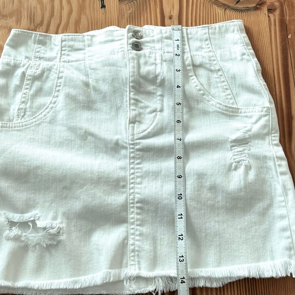 Free People Corsette Distressed Denim Mini Skirt - Picture 11 of 11
